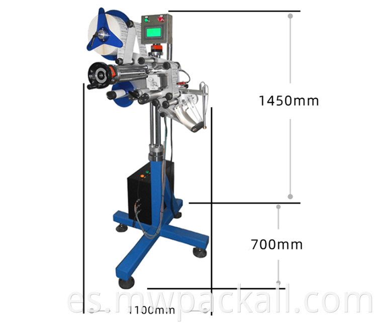 Venta caliente Económica Economic Antique Champagne Bottle Teleting Línea de producción Automatic Labeler Máquina de etiquetado único cabezales para la venta